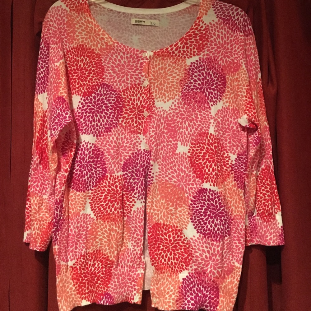 Old Navy floral cardigan